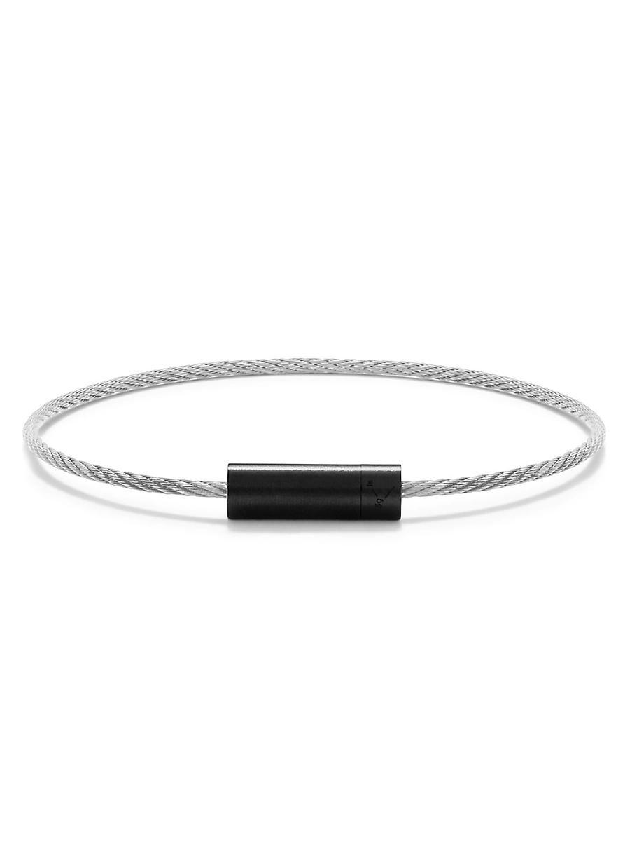 Mens Unisex 5G Brushed Ceramic Cable Bracelet Product Image