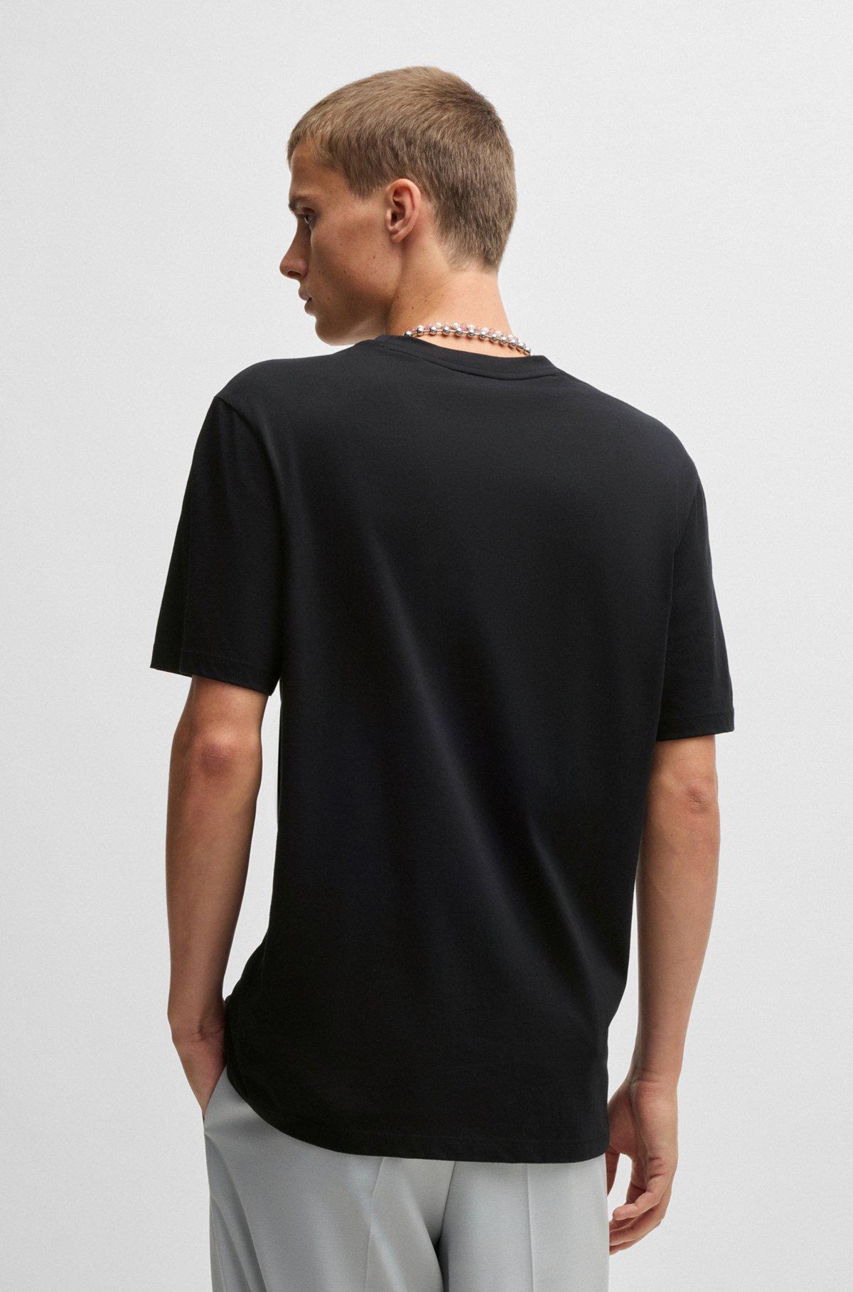 Oversize-fit T-shirt in cotton with animal graphic Product Image