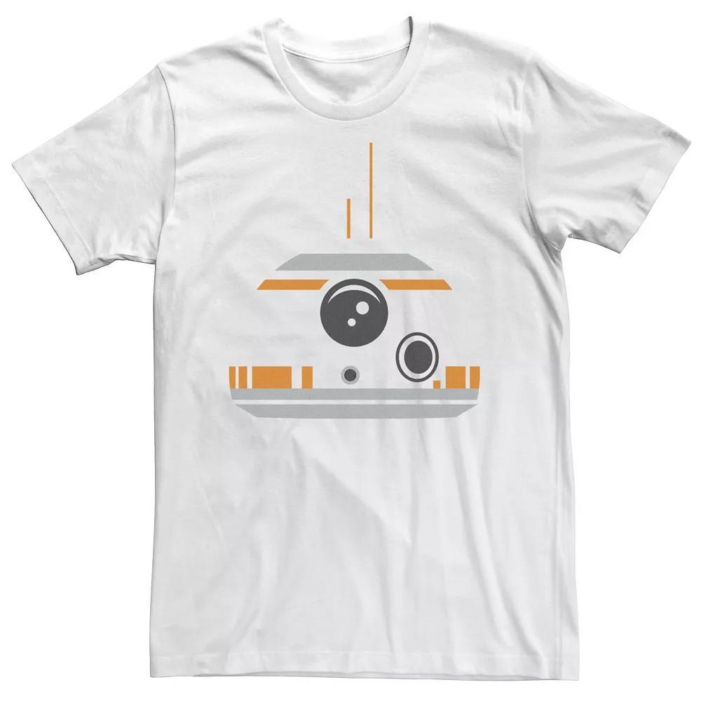Big & Tall Star Wars The Force Awakens BB-8 Minimalist Big Face Costume Tee, Men's, Size: 5XL, White Product Image