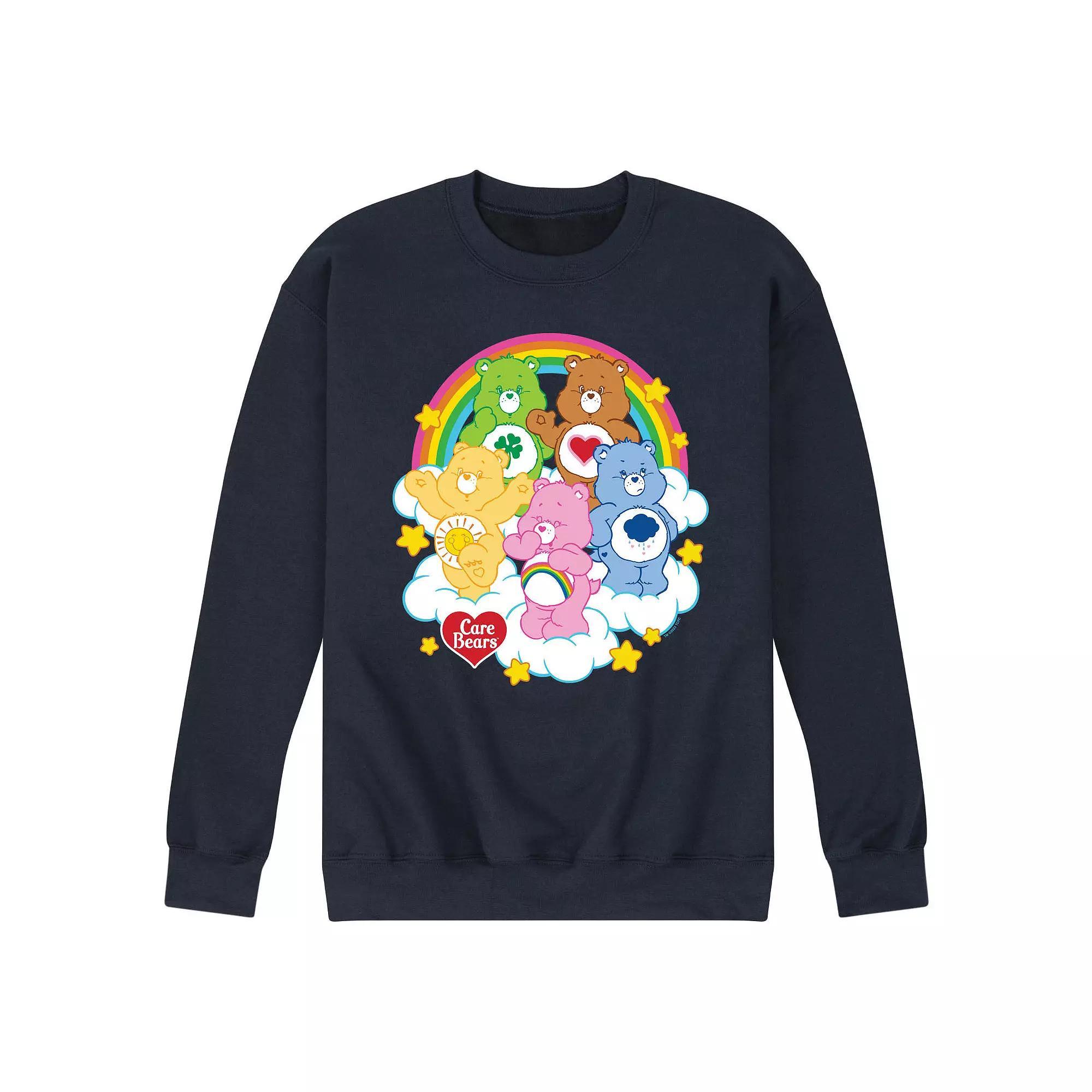 Mens Care Bears Group On Clouds Fleece Sweatshirt Product Image