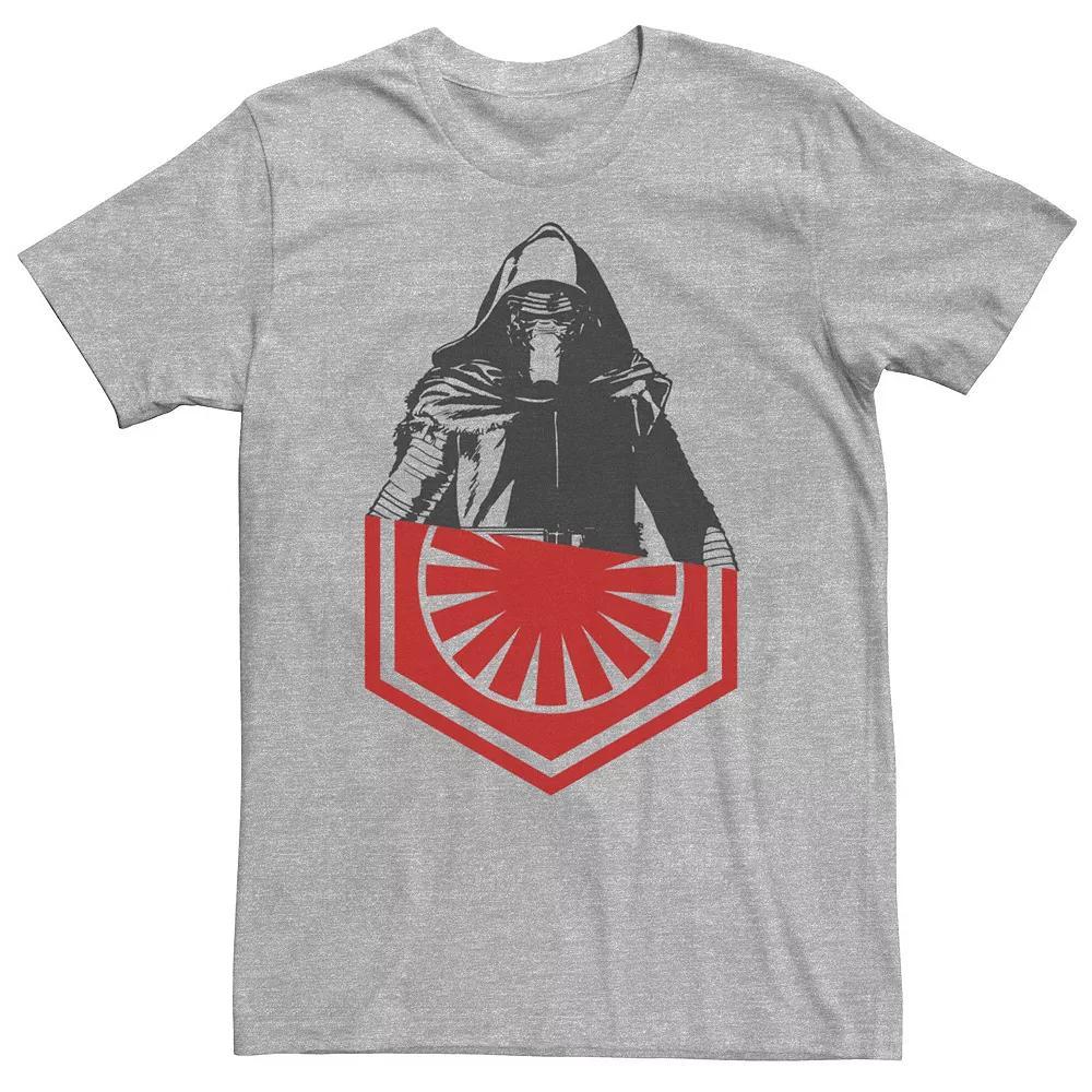 Big & Tall Star Wars Kylo Ren Split Tee, Men's, Size: 3XL, Grey Heather Product Image
