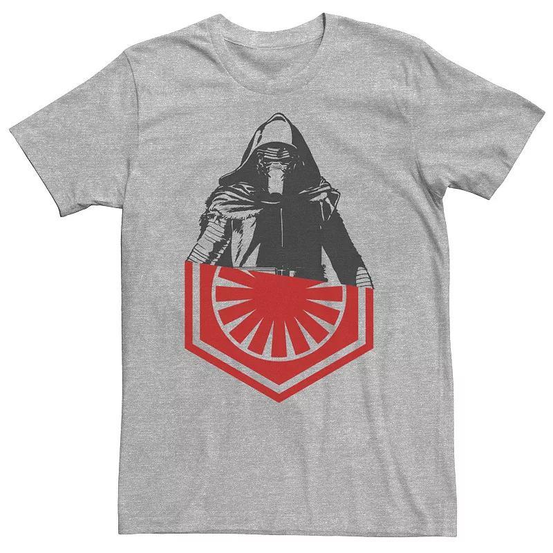 Big & Tall Star Wars Kylo Ren Split Tee, Men's, Size: 3XL, Grey Heather Product Image