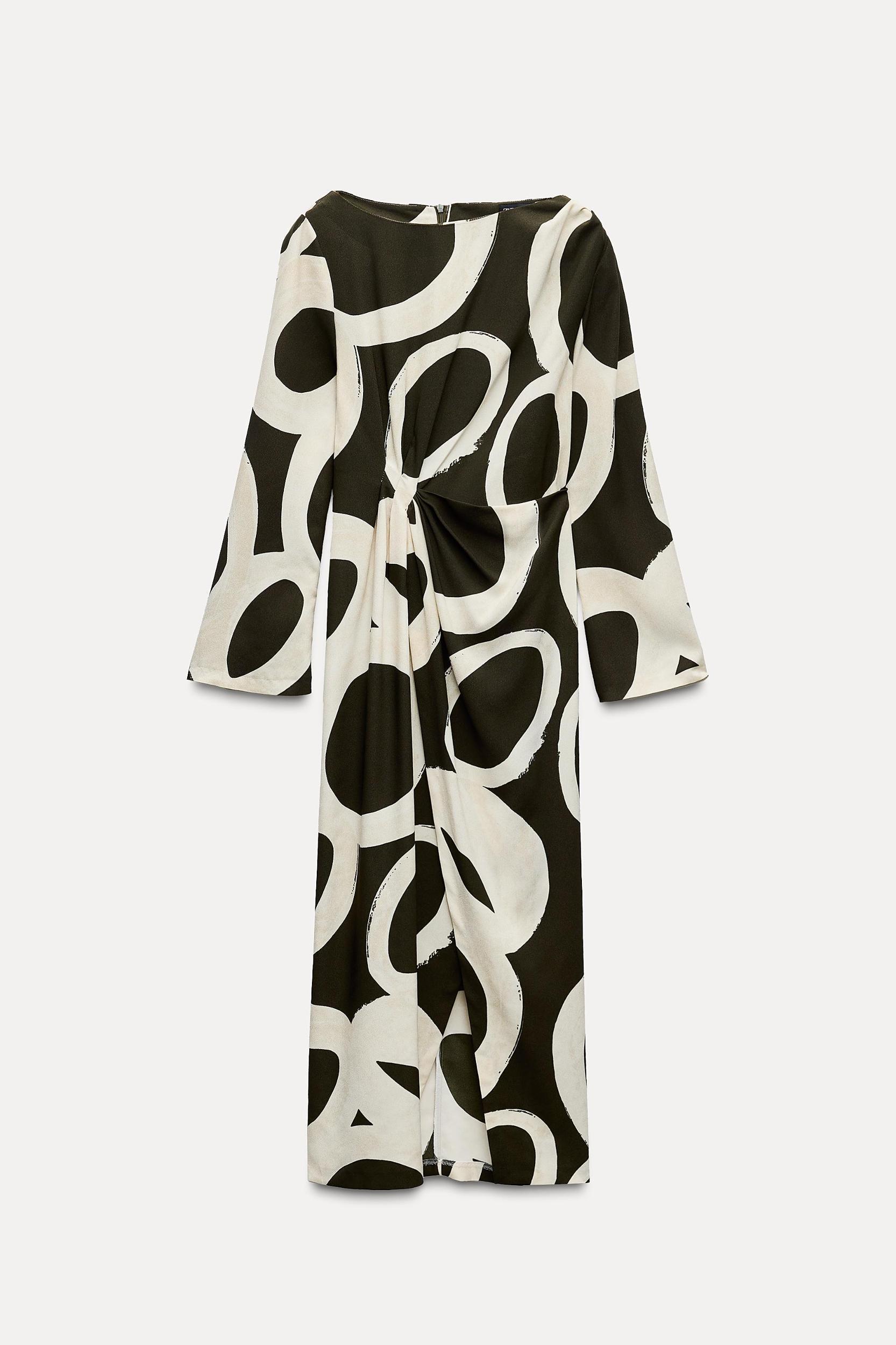 PRINTED MIDI DRESS Product Image