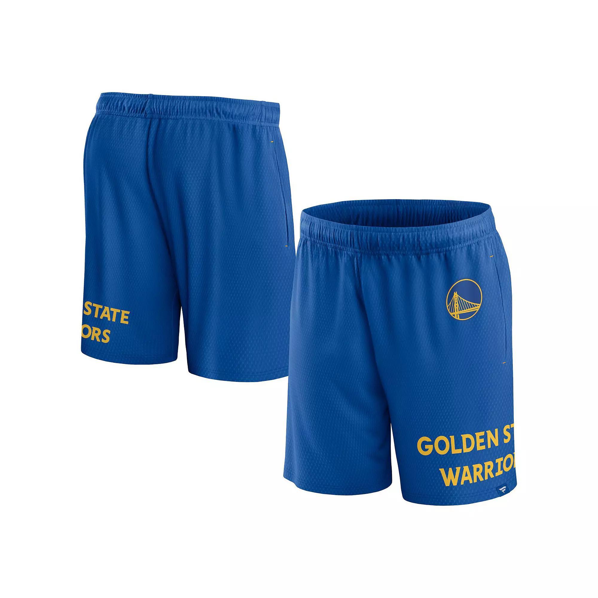 Men's Fanatics Branded Royal Golden State Warriors Free Throw Mesh Shorts, Size: Large, Blue Product Image