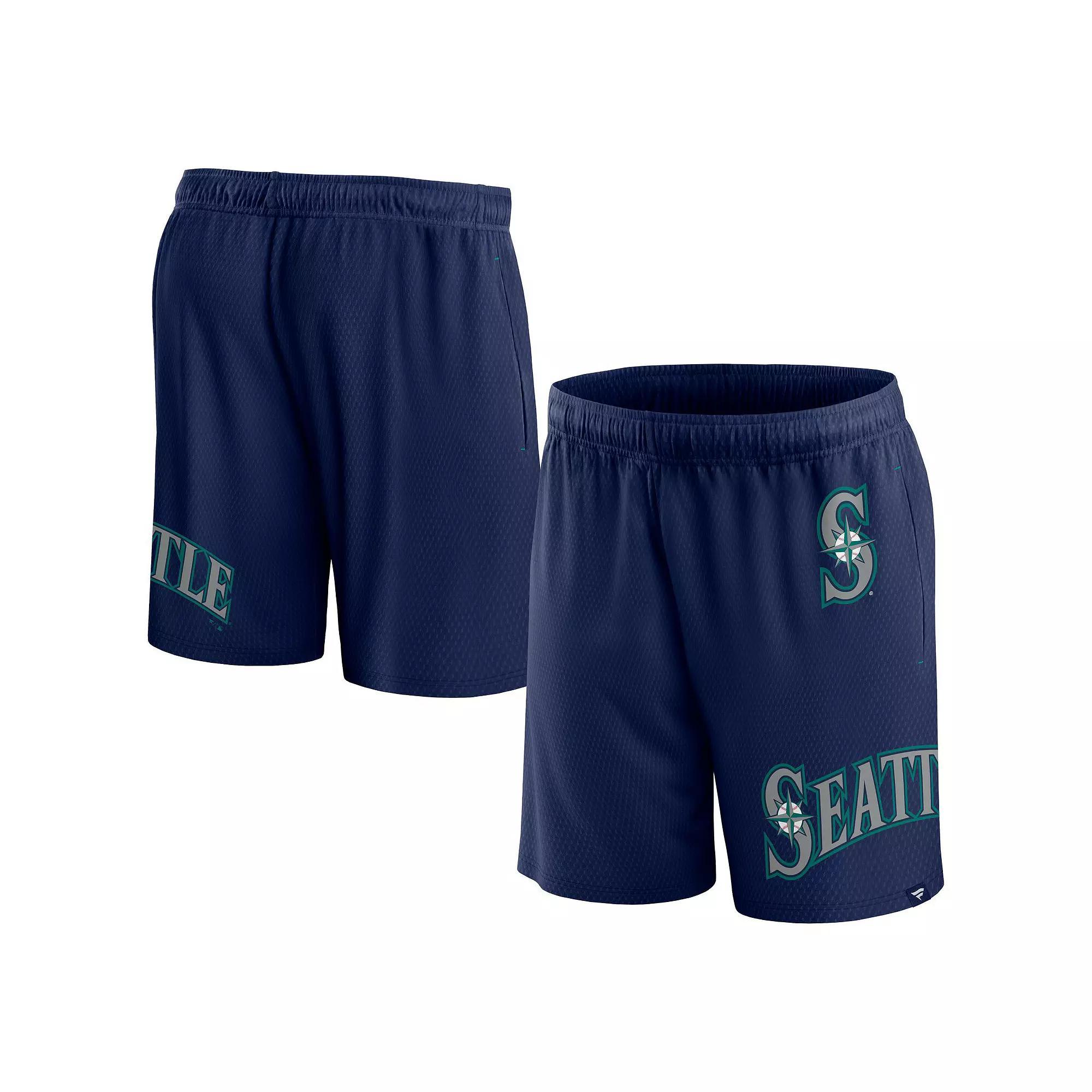 Mens Fanatics Branded Seattle Mariners Clincher Mesh Shorts Blue Product Image