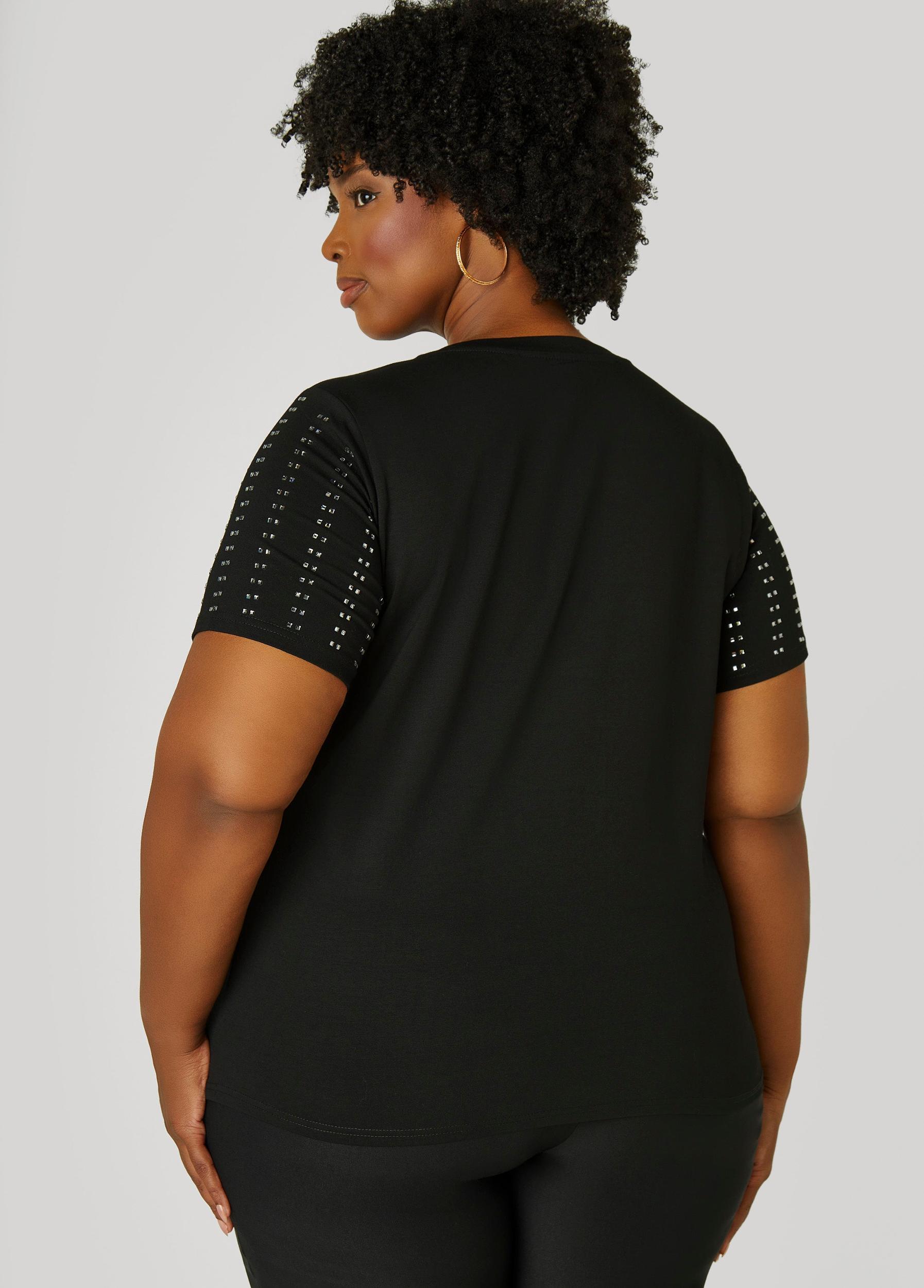 Crystal Stretch Cotton Tee Product Image