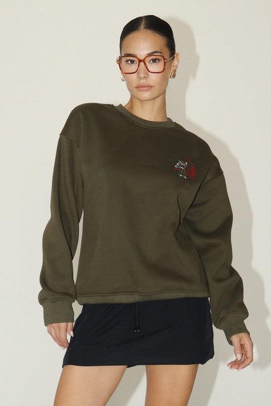 Cowgirl Rodeo Embroidered Sweatshirt Product Image