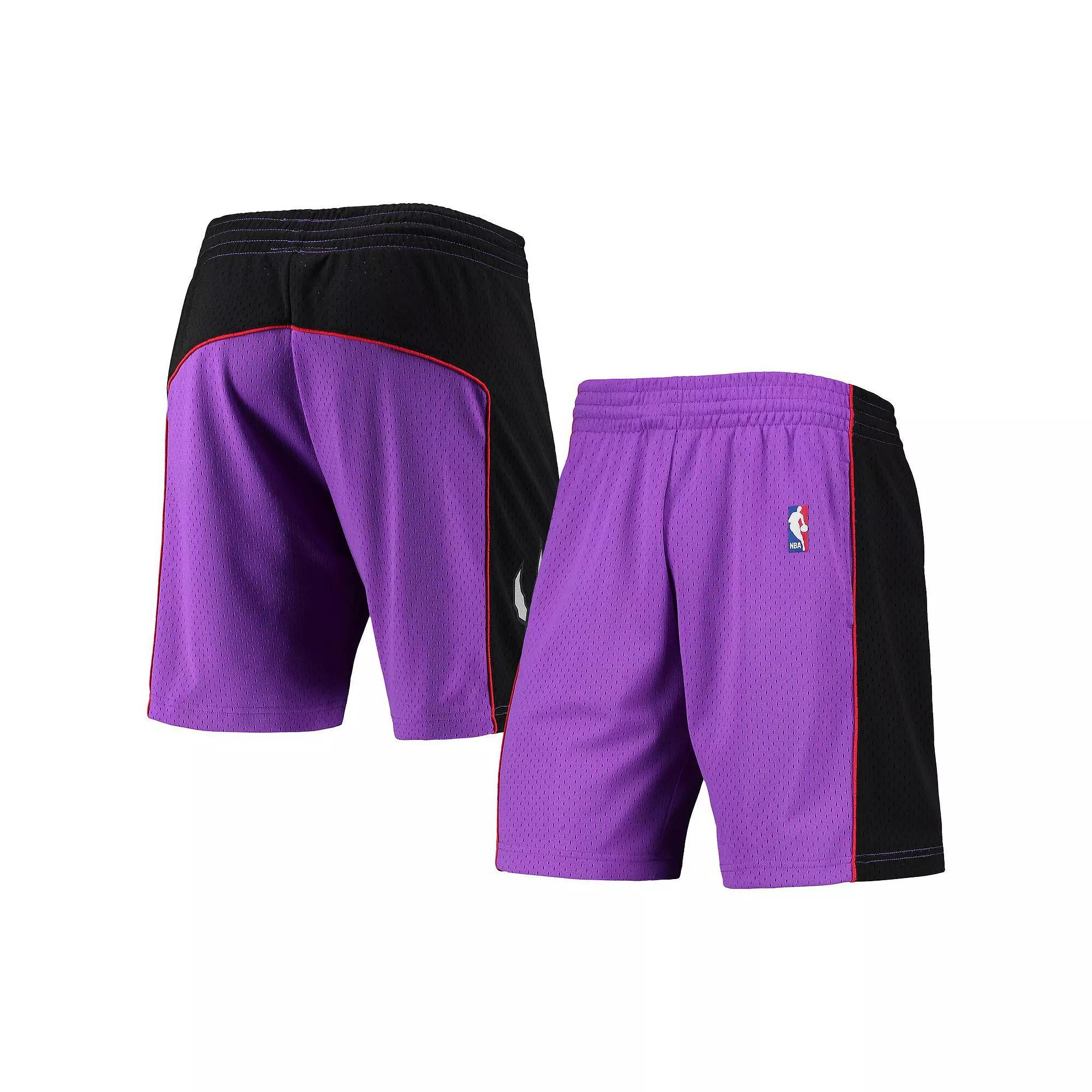 Men's Mitchell & Ness Purple Toronto Raptors Hardwood Classics Primary Logo Swingman Shorts, Size: Large, Rpt Purple Product Image