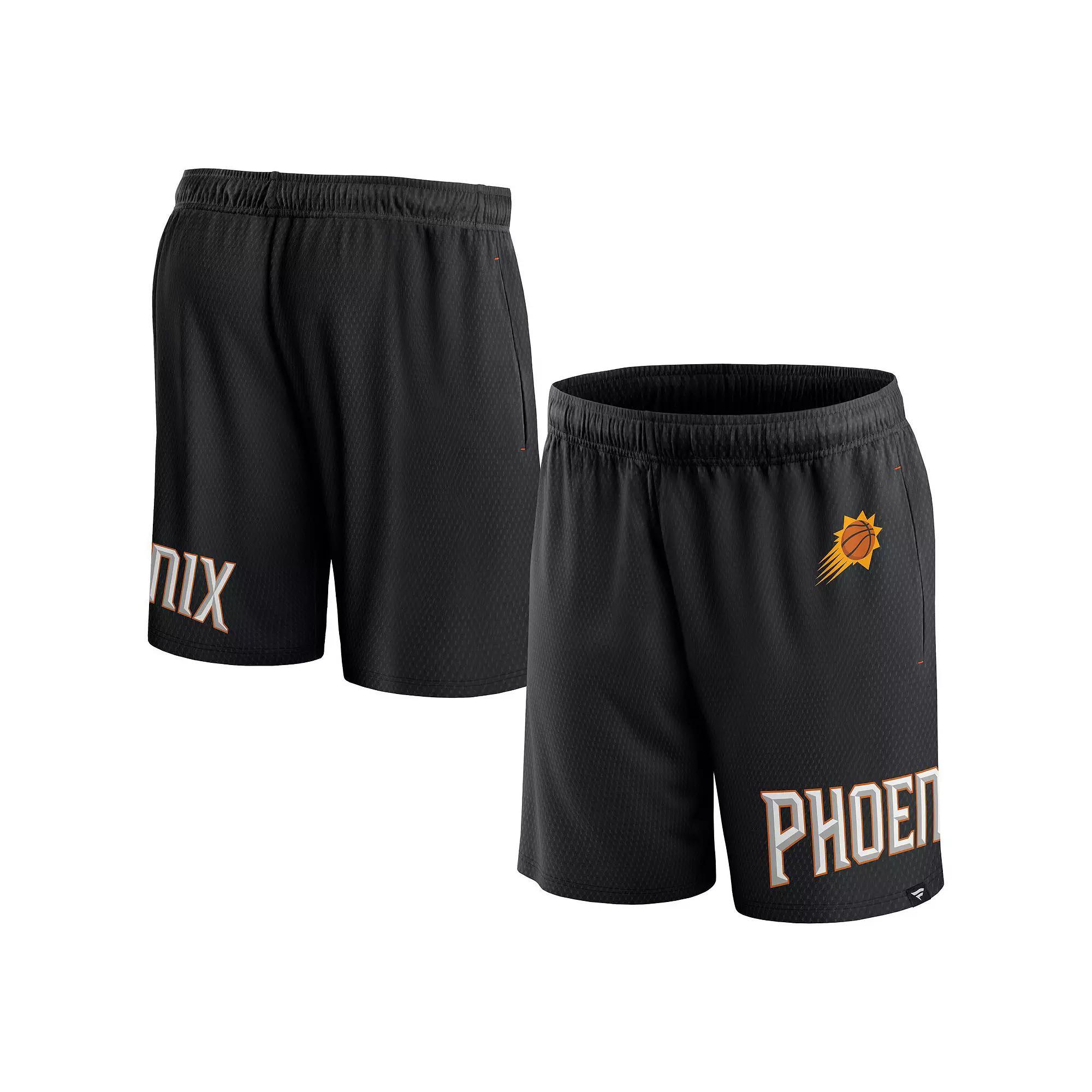 Men's Fanatics Branded Black Phoenix Suns Free Throw Mesh Shorts, Size: Medium, Phx Black Product Image