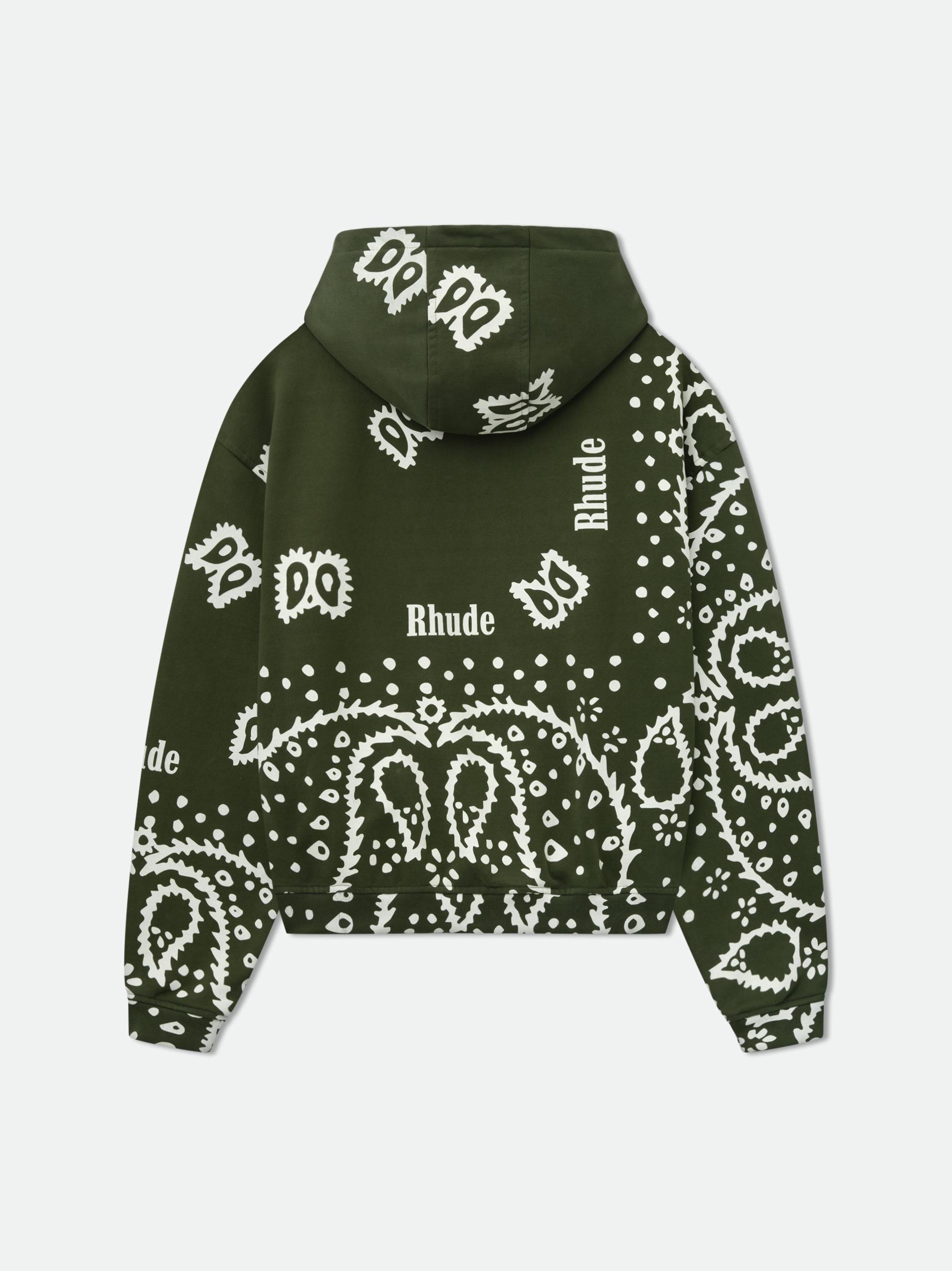 BANDANA PRINT HOODIE Male Product Image
