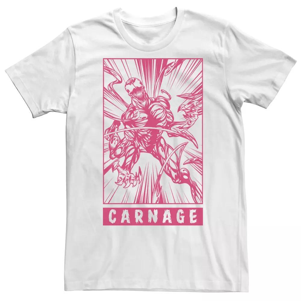 Men's Marvel Venom "Carnage" Graphic Tee, Size: XL, White Product Image
