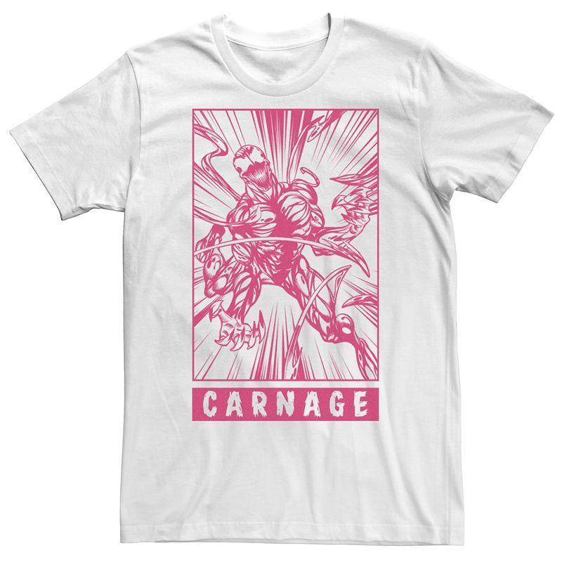 Men's Marvel Venom "Carnage" Graphic Tee, Size: XL, White Product Image