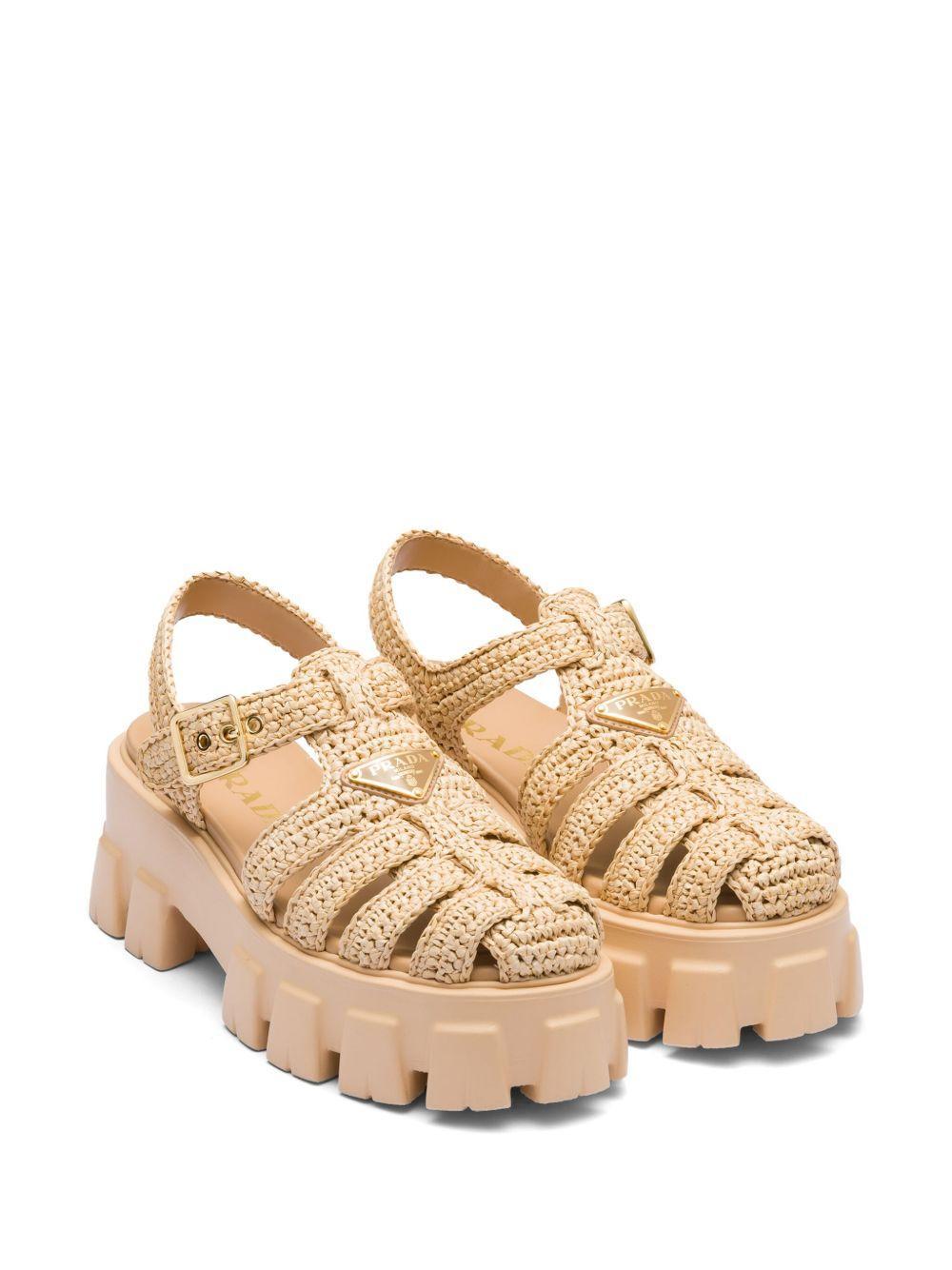 Monolith raffia sandals Product Image