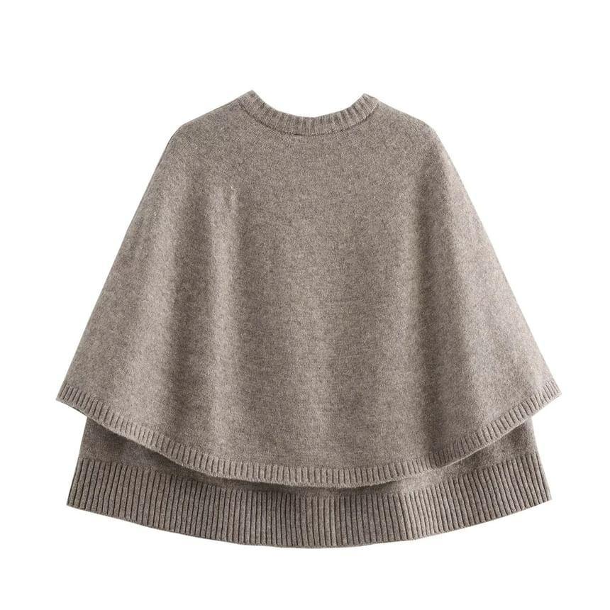 Plain Knit Capelet Product Image