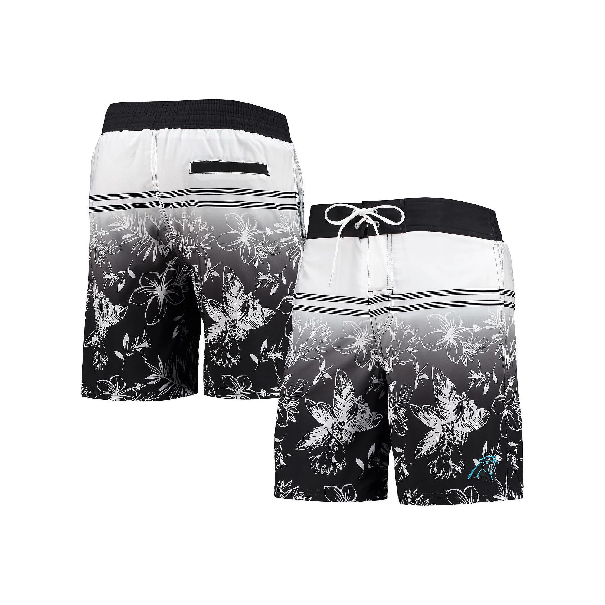 Men's G-III Sports by Carl Banks Black Carolina Panthers Island Volley Swim Shorts, Size: 2XL Product Image