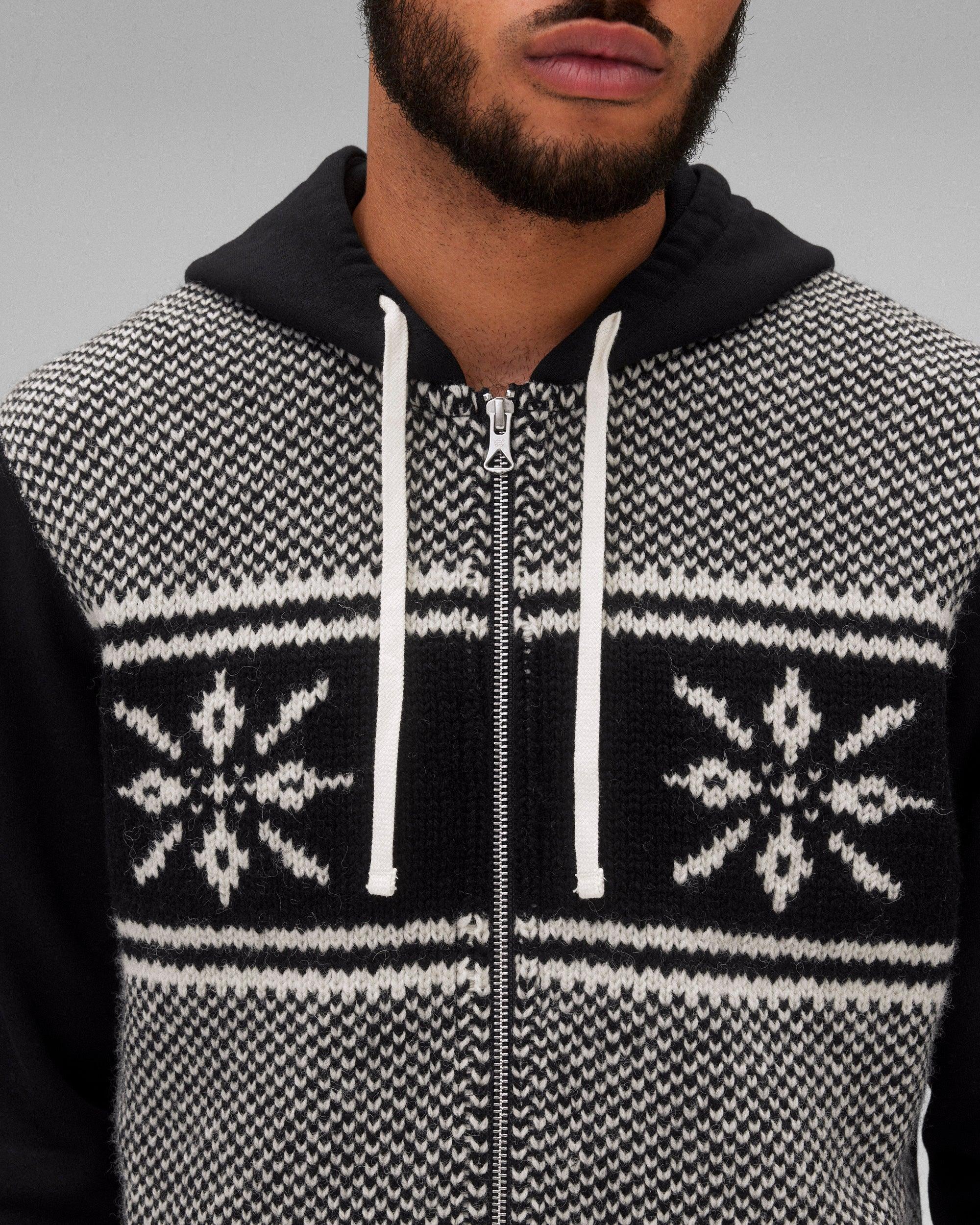 Junya Watanabe Shetland Wool Slim Zip Hoodie Male Product Image