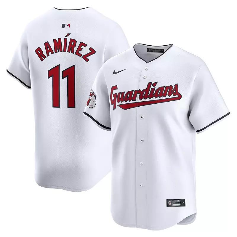 Men's Nike Jose Ramirez White Cleveland Guardians Home Limited Player Jersey, Size: Large, Grd White Product Image