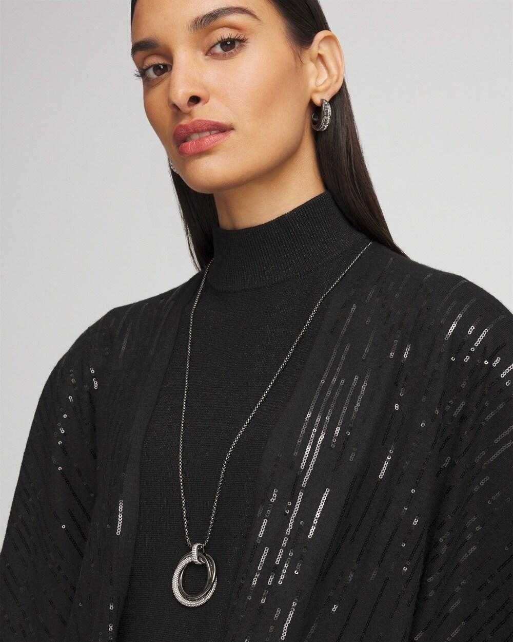 Adjustable Pavé Pendant Necklace Product Image
