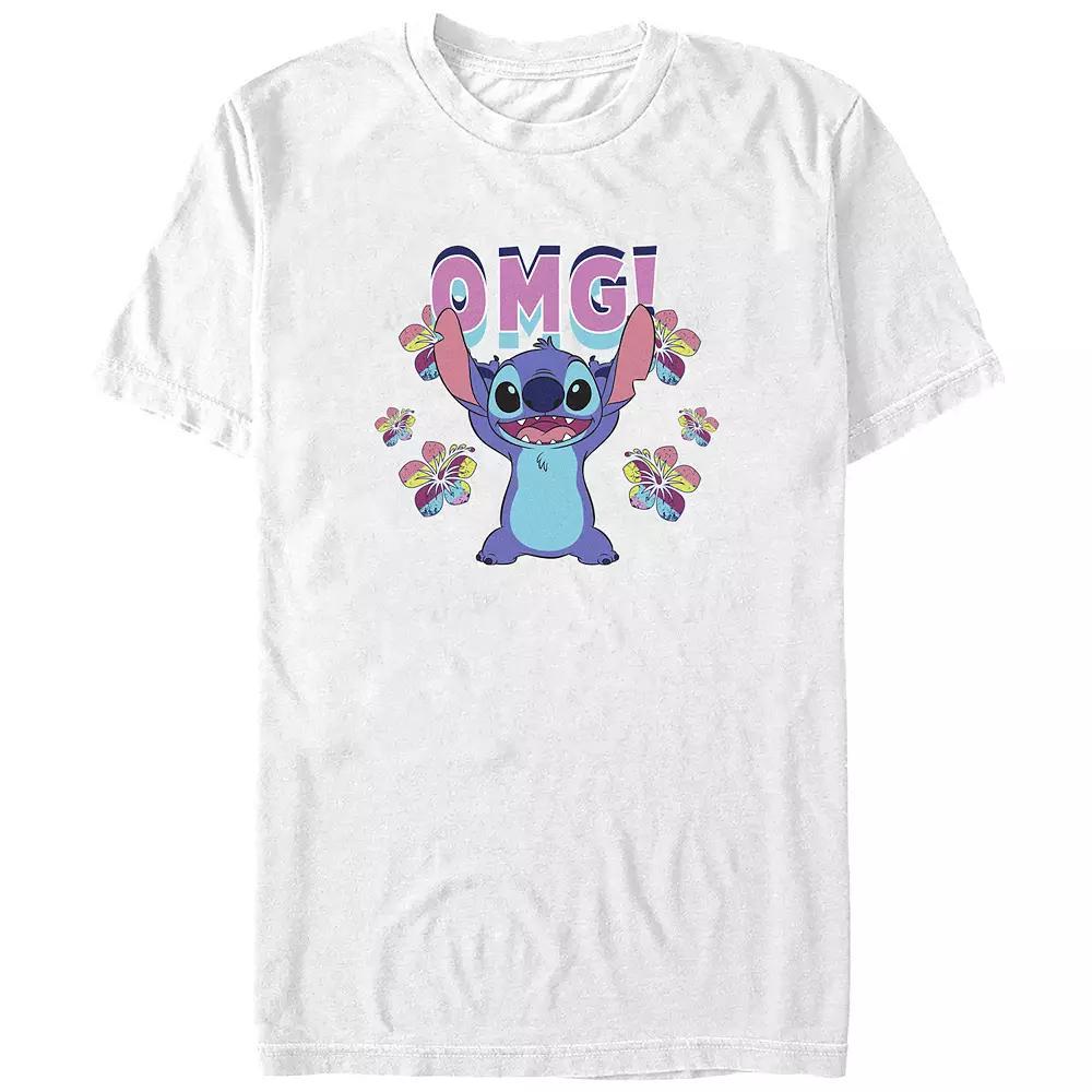 Disney's Lilo & Stitch OMG Stitch Juniors' Graphic Tee, Women's, Size: Medium, White Product Image