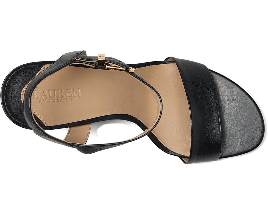 Allie Crocodile-Embossed Leather Sandals Product Image