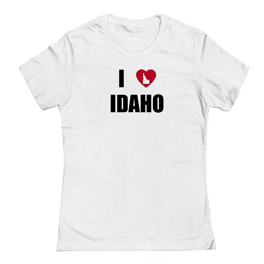 Junior's I Heart Idaho Graphic Tee, Women's, Size: XXL, Black Product Image