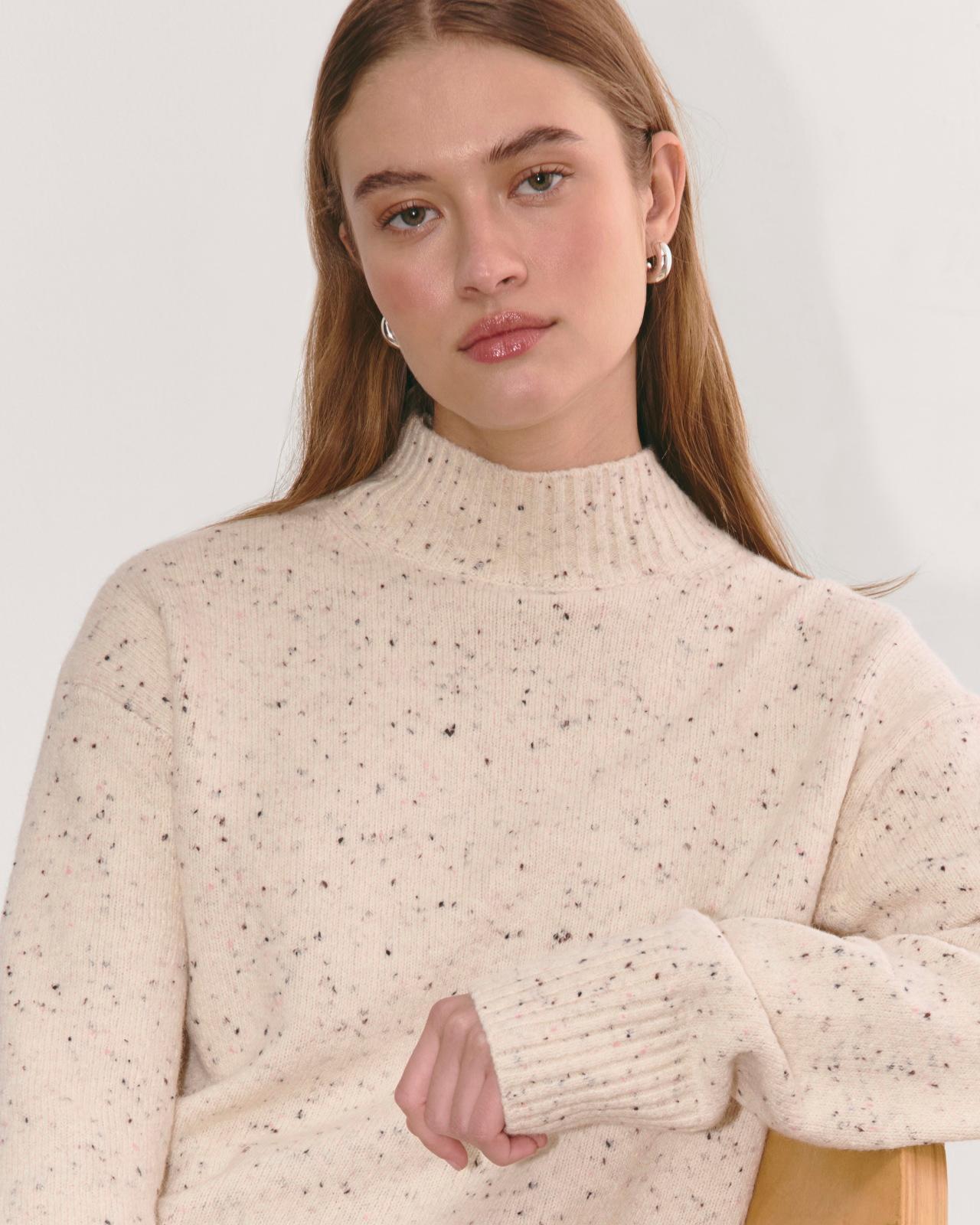 The Mockneck Sweater in Plush Cotton Product Image
