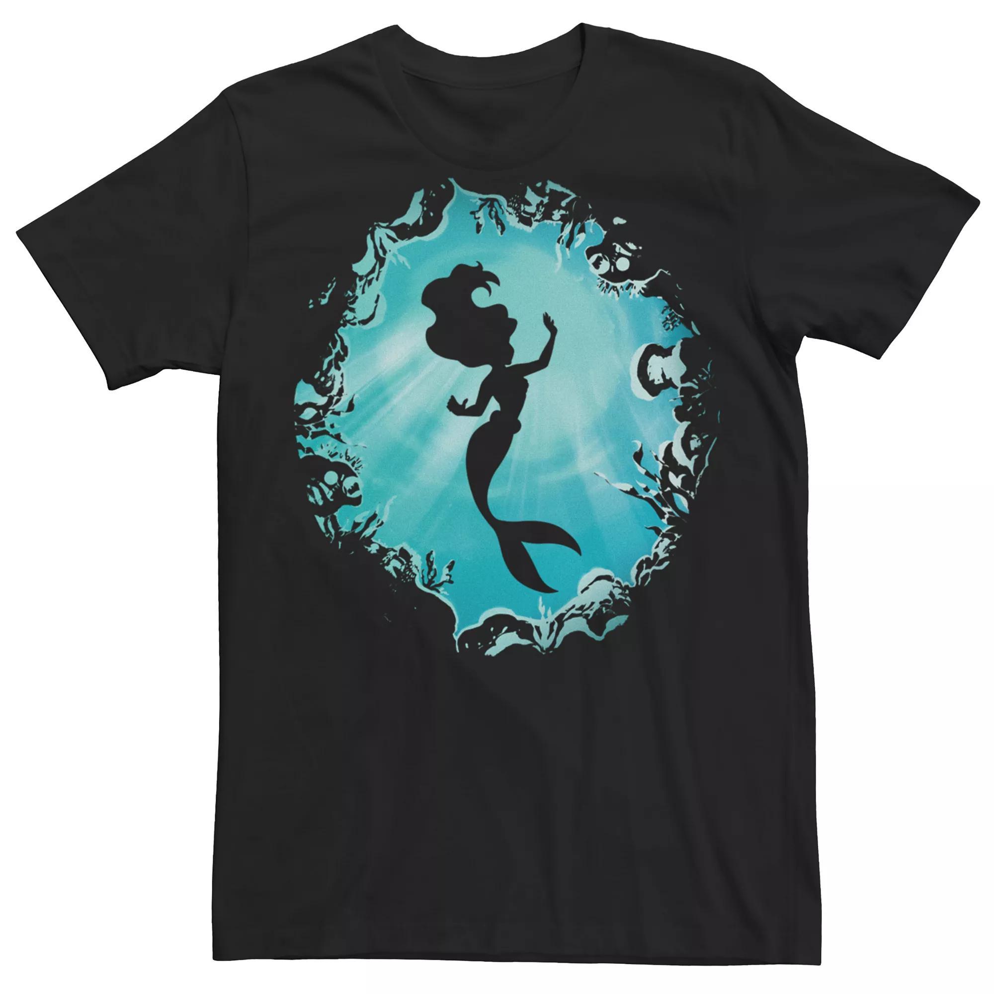 Disney's The Little Mermaid Ariel Men's Grotto Graphic Tee, Size: XL, Black Product Image