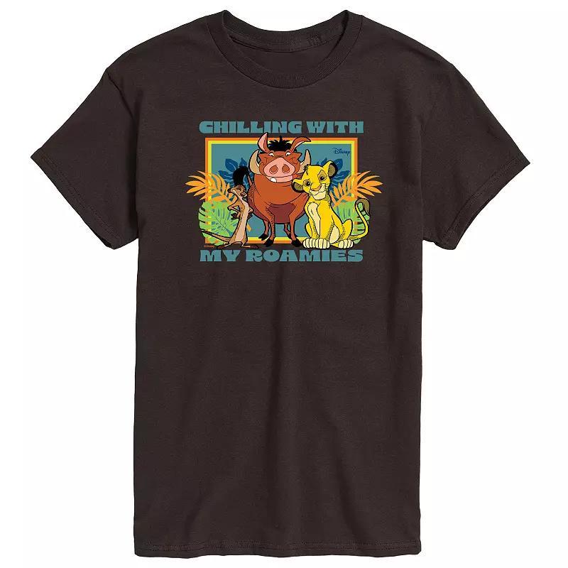 Disney's The Lion King Men's Chilling With My Roamies Graphic Tee, Size: Medium, Black Product Image