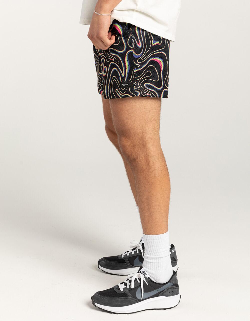 RSQ Mens 6" Mesh Shorts - RED COMBO Product Image