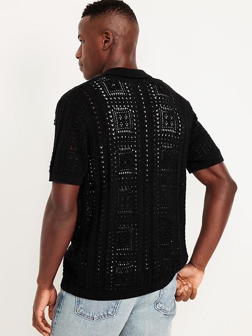 Sweater-Knit Shirt Product Image