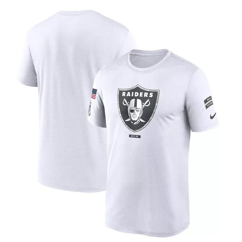 Men's Nike White Las Vegas Raiders 2024 Salute To Service Legend Performance T-Shirt, Size: Medium, Lvr White Product Image