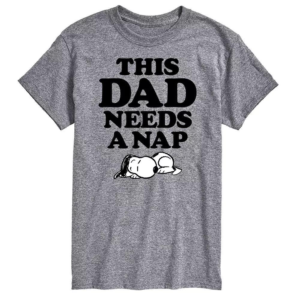 Mens Peanuts This Dad Needs A Nap Graphic Tee Product Image