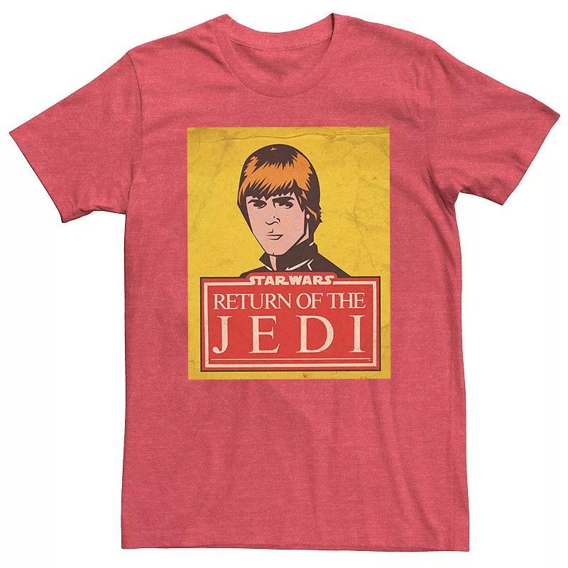 Mens Star Wars Luke Return Of The Jedi Tee Red Grey Product Image