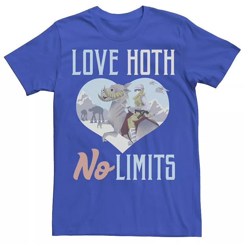 Men's Star Wars Love Hoth No Limits Text Graphic Tee, Size: 3XL, Royal Product Image