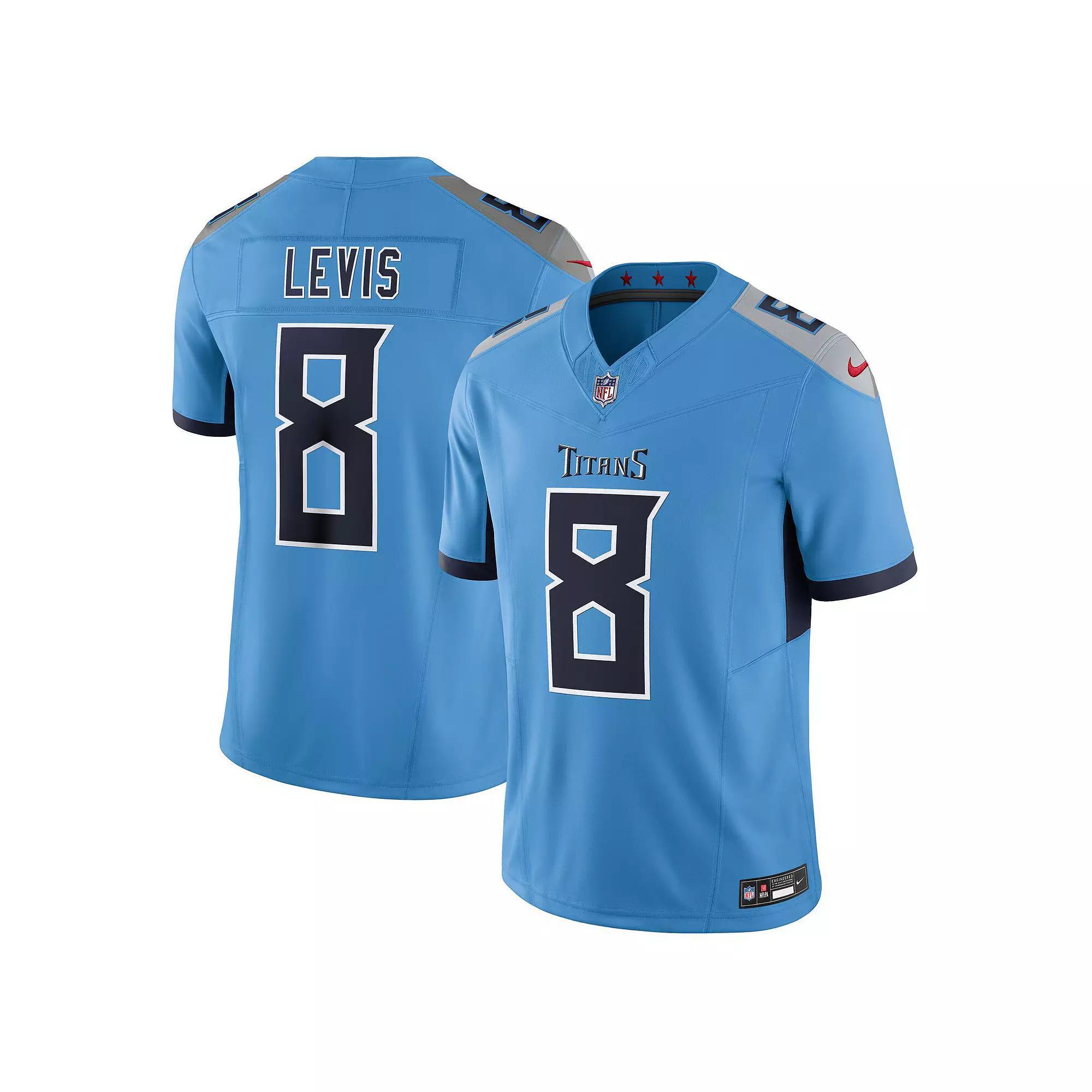 Men's Nike Will Levis Light Blue Tennessee Titans Alternate  Vapor F.U.S.E. Limited Jersey, Size: 3XL Product Image