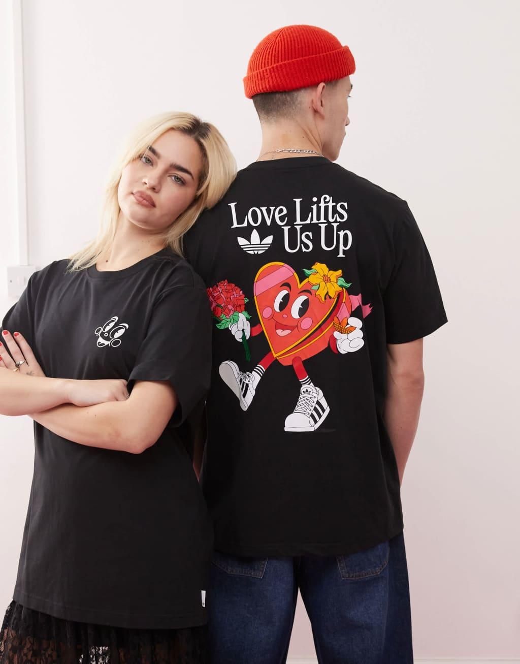 adidas Originals Made By Nelson t-shirt in black Product Image