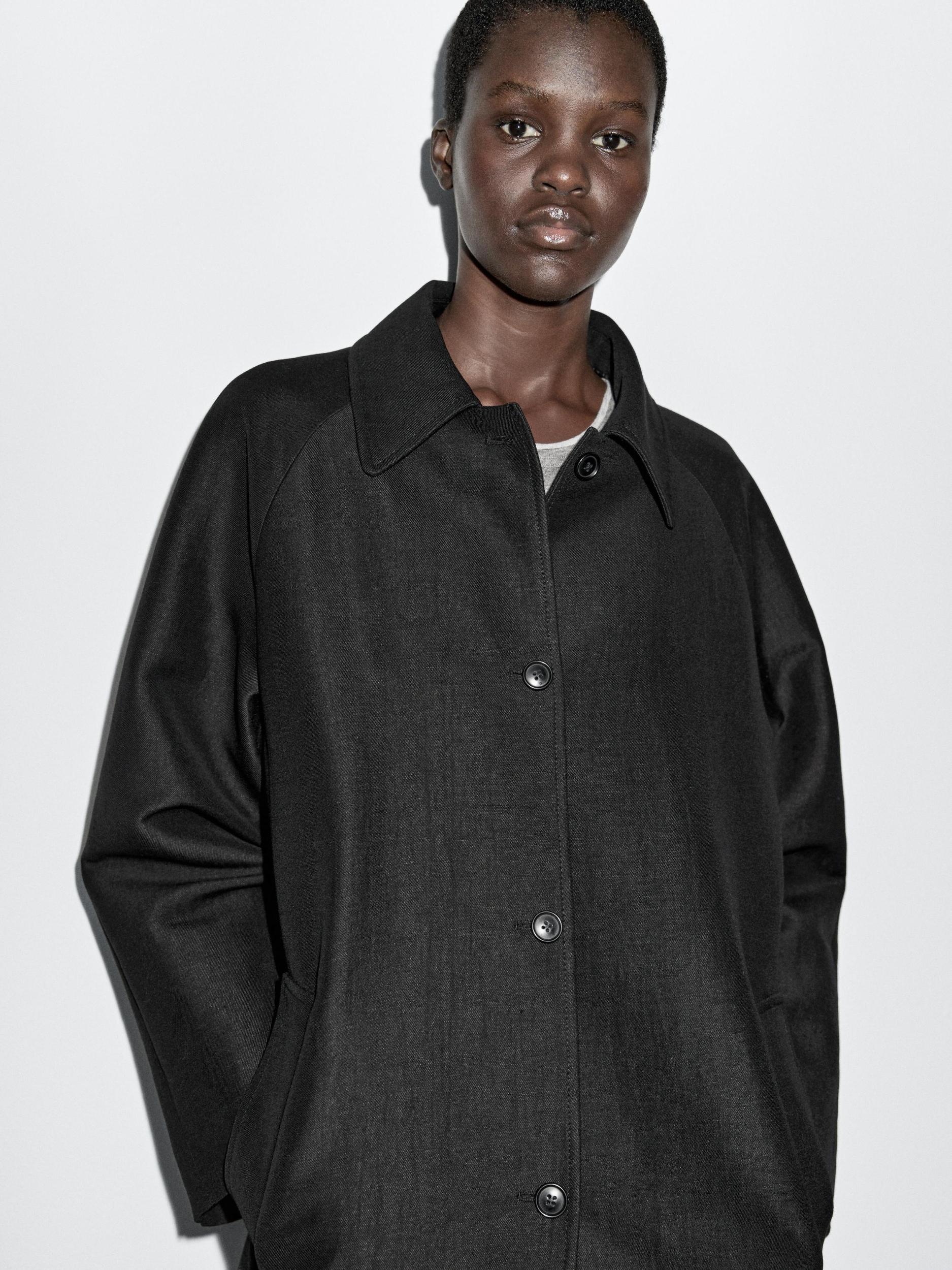 Long wool blend coat Product Image