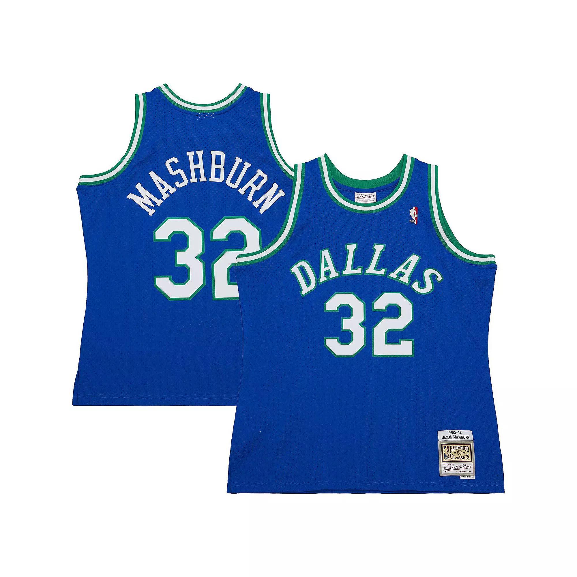Men's Mitchell & Ness Jamal Mashburn Royal Dallas Mavericks Hardwood Classics Swingman Jersey, Size: Small, Blue Product Image