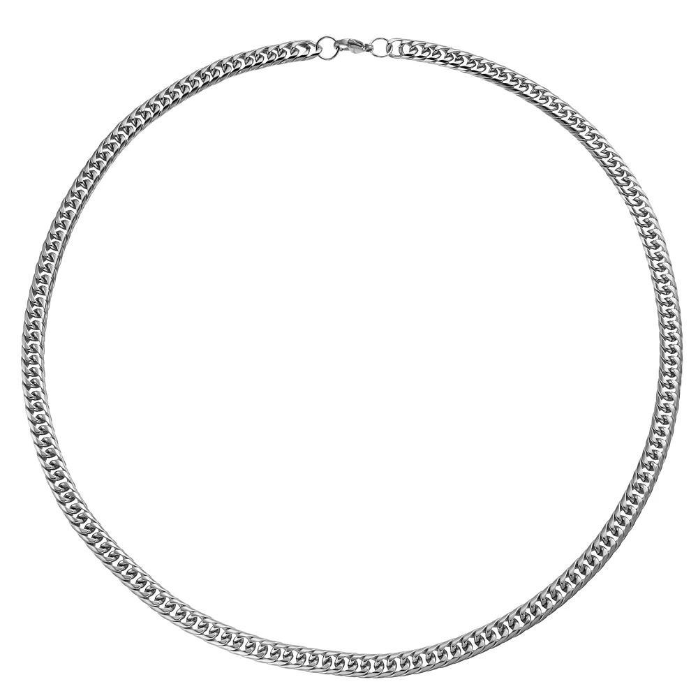 Kristen Kesho Stainless Steel Double Curb Chain Necklace, Men's, Size: 26" Product Image