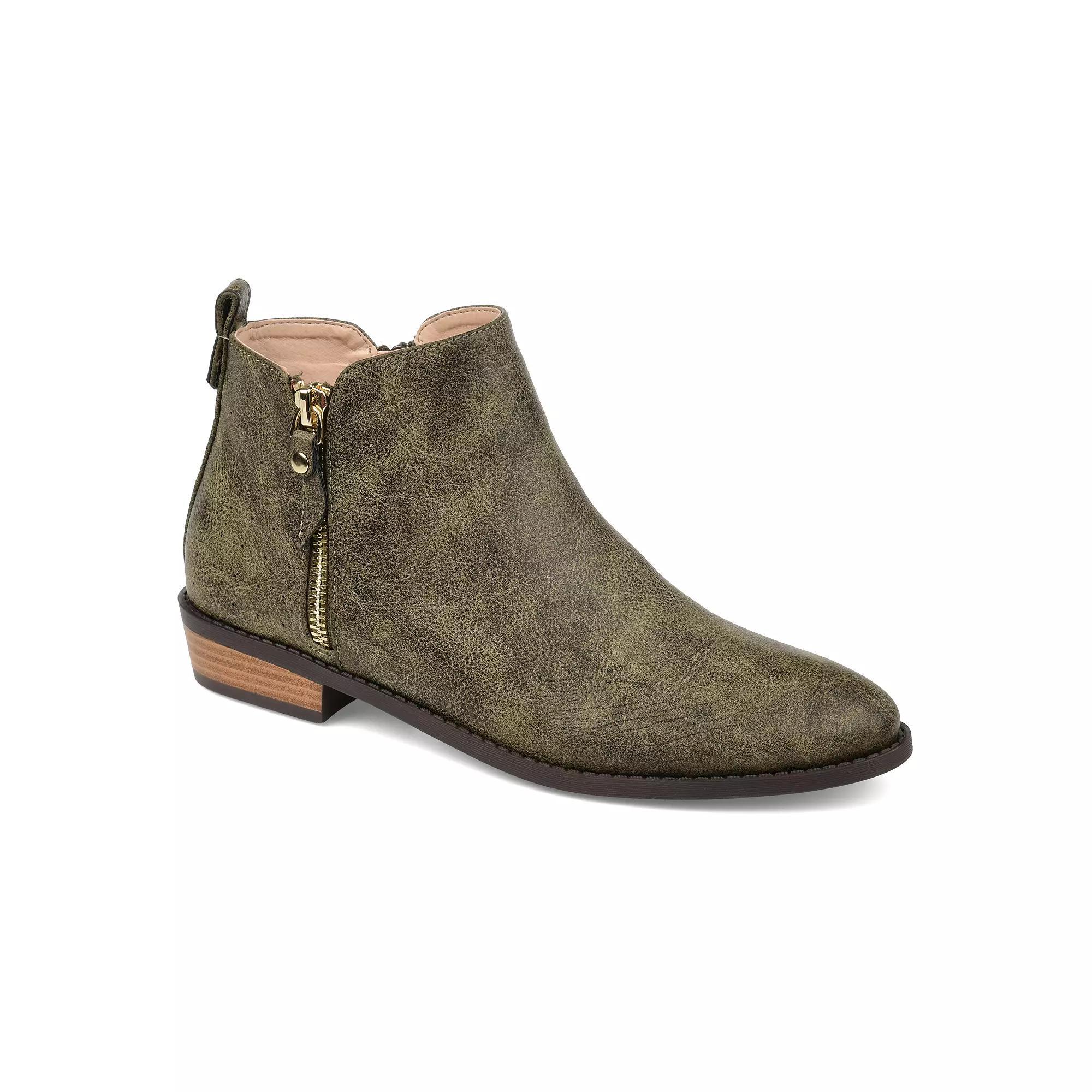 Journee Ellis Womens Ankle Boots Green Product Image