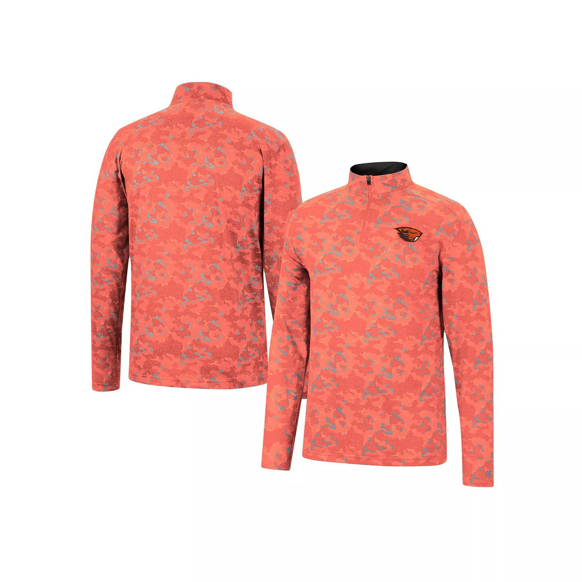 Men's Colosseum Orange Oregon State Beavers Tivo Quarter-Zip Jacket, Size: XL Product Image