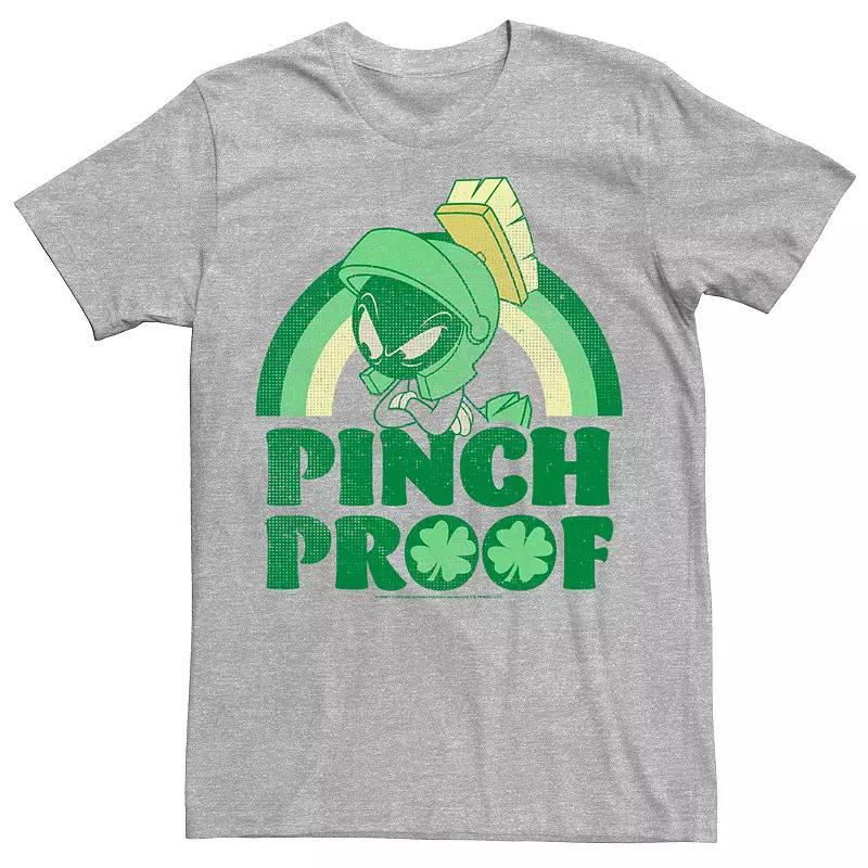 Men's Looney Tunes Pinch Proof Marvin The Martian Tee, Size: XXL, Athletic Grey Product Image