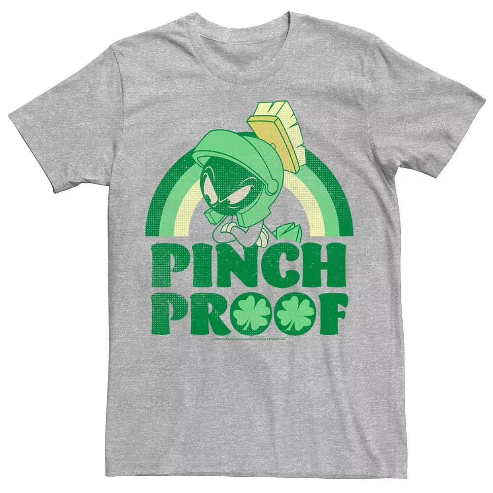 Men's Looney Tunes Pinch Proof Marvin The Martian Tee, Size: XXL, Athletic Grey Product Image