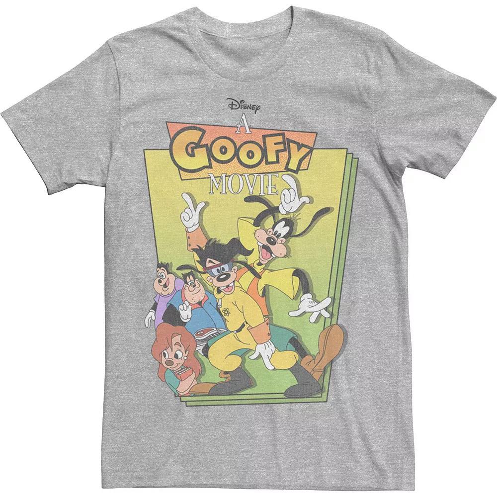Disney's A Goofy Movie Men's Group Shot Cover Tee, Size: Large, Athletic Grey Product Image