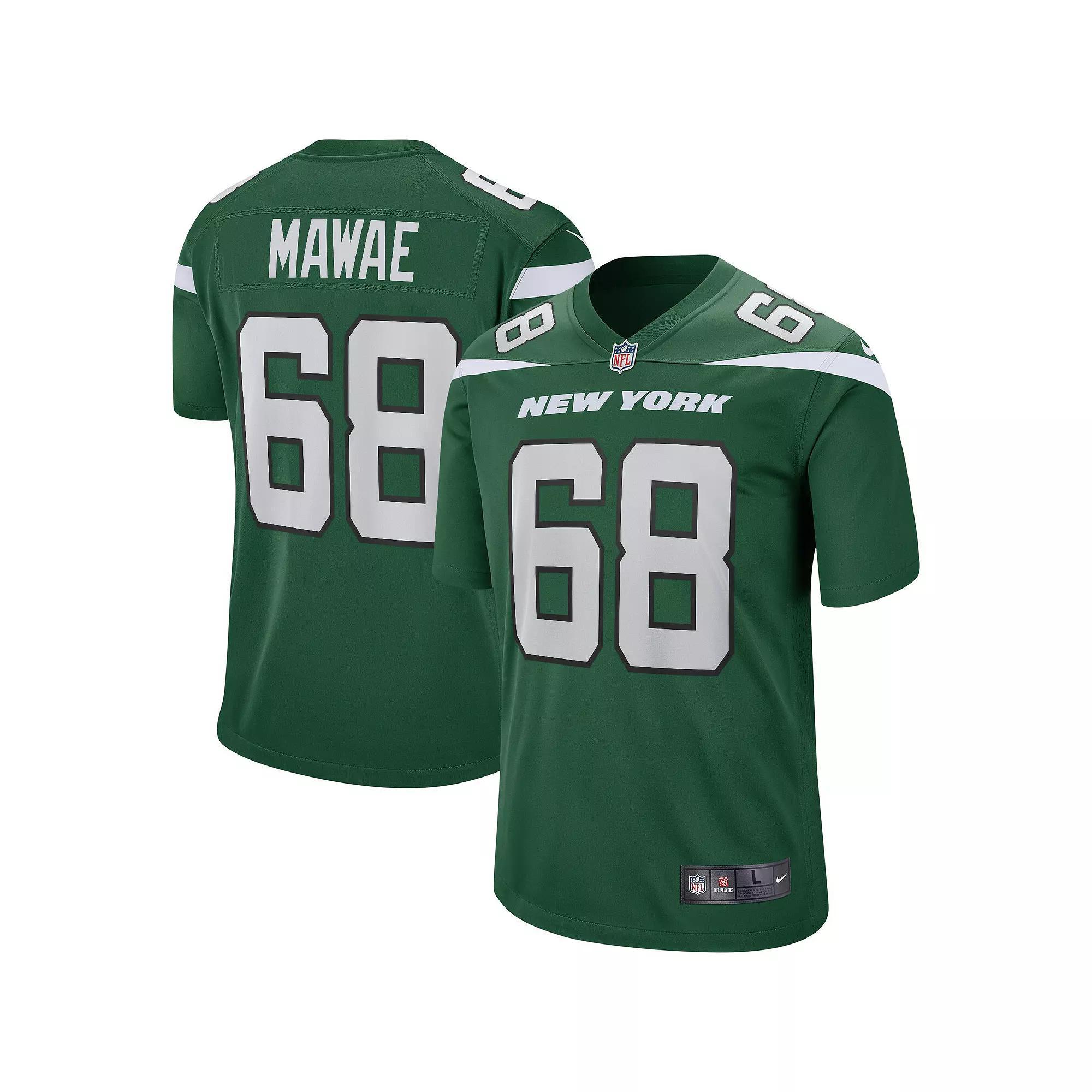 Mens Nike Kevin Mawae Gotham New York Jets Game Retired Player Jersey Product Image