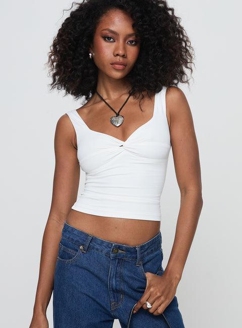 Una Top White Product Image