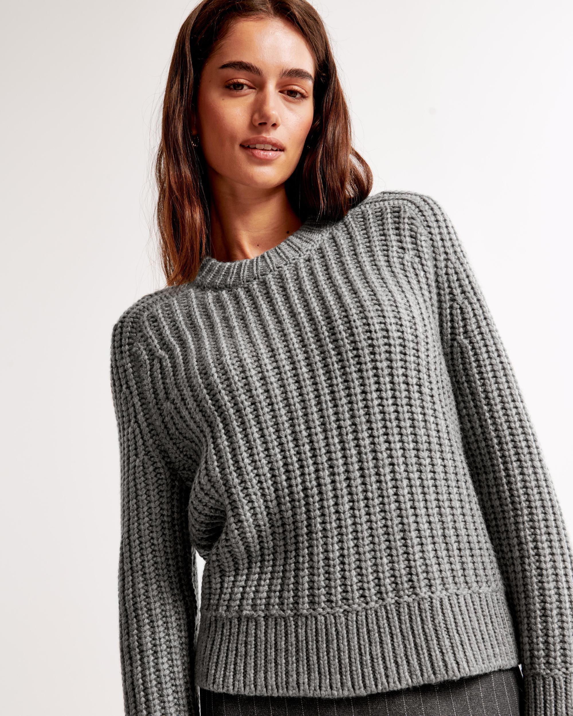 The A&F Madeline Wool-Blend Crew Sweater Product Image