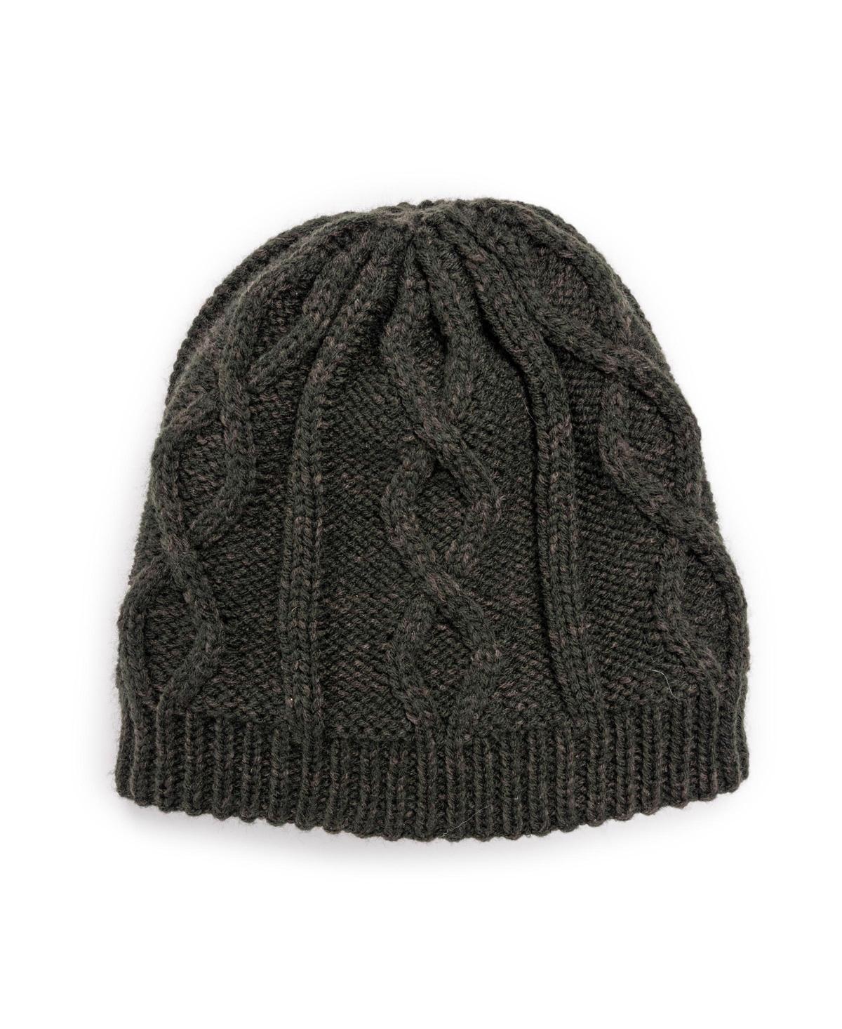 Men's MUK LUKS Cable Knit Heat Retainer Beanie, Navy Blue Product Image