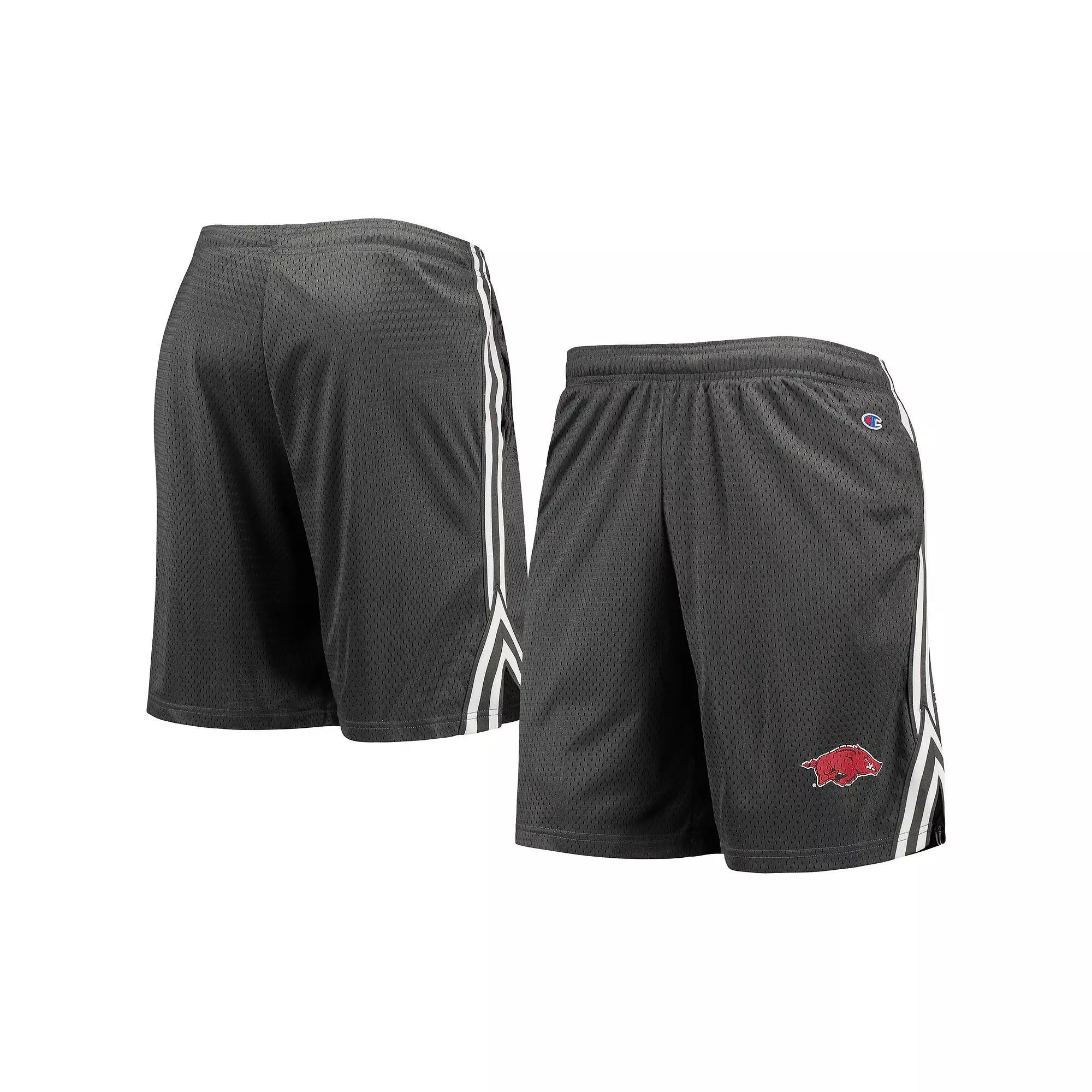 Men's Champion Gray Arkansas Razorbacks Team Lacrosse Shorts, Size: Medium, Grey Product Image