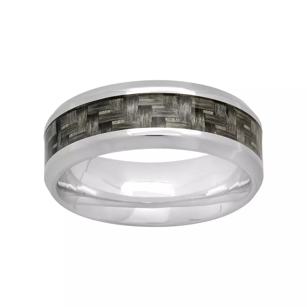 Stainless Steel & Carbon Fiber Woven Band - Men, Men's, Size: 10.50, Two Tone Product Image
